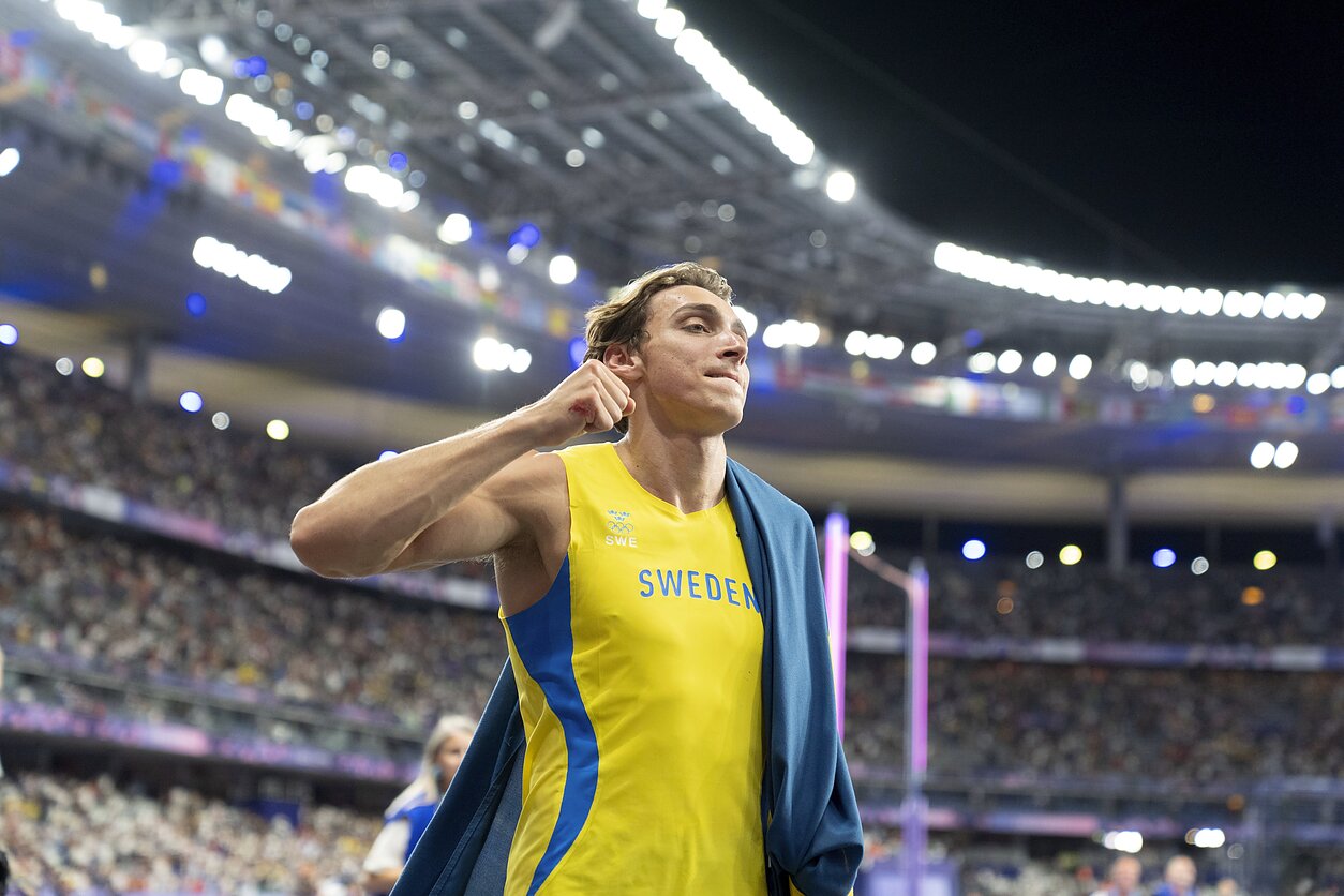 Duplantisas 11-ą kartą pagerino pasaulio rekordą