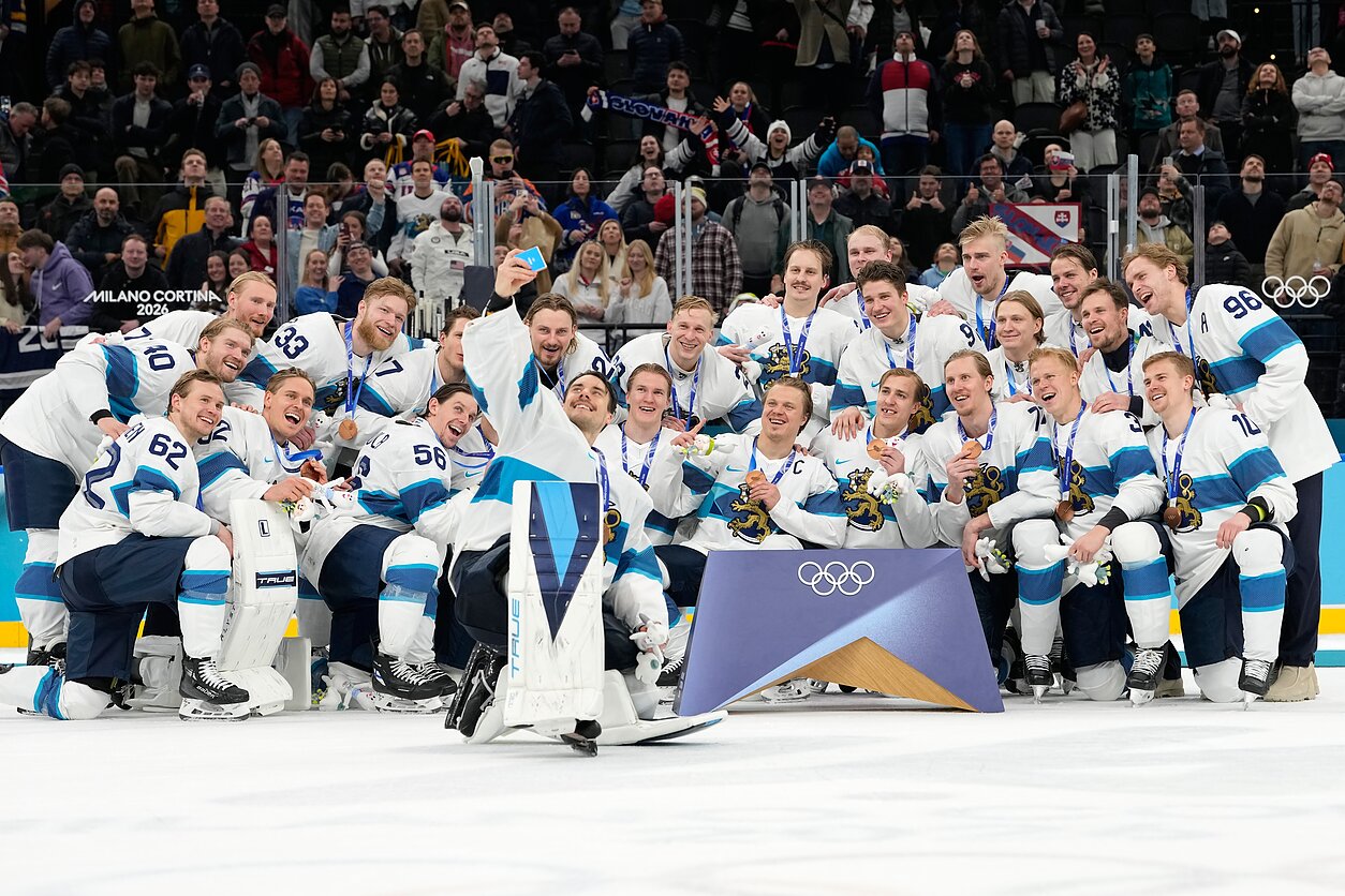 Olimpine ledo ritulio bronza pasidabino slovakus įveikę suomiai