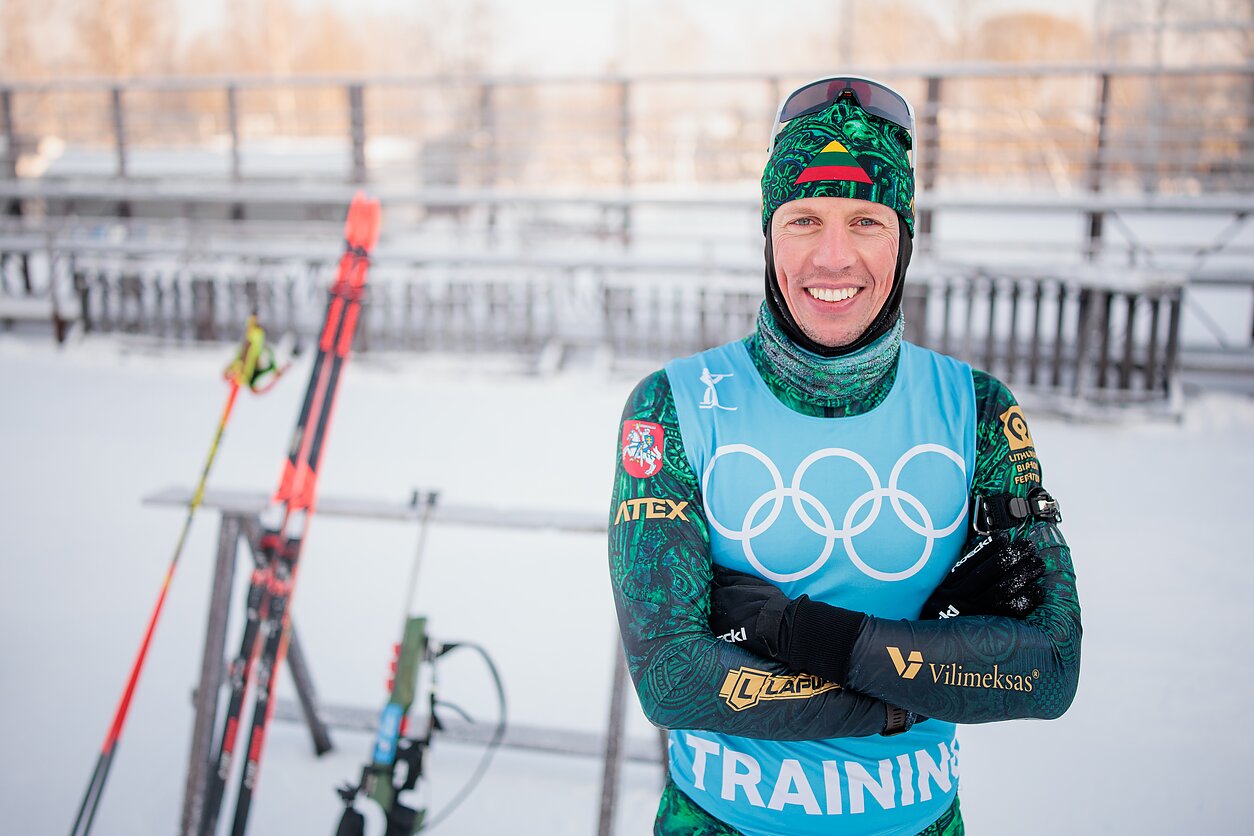 Staigmenos per žaidynių atidarymą laukiantis Dombrovskis: tikiuosi, kad bus gerų emocijų