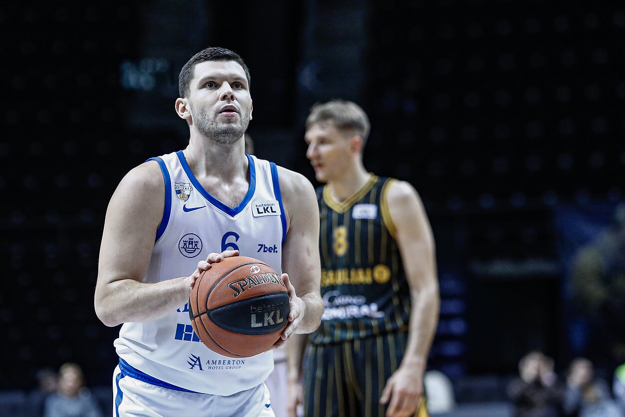 Rekordinis Lomažo pasirodymas lėmė „Neptūno“ pergalę Šiauliuose