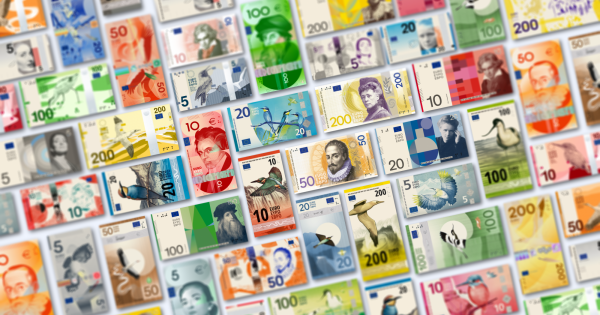ECB pristato atrinktus naujų eurų banknotų dizainus ir pradeda viešosios nuomonės tyrimą